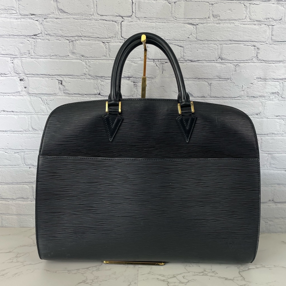 ❗️SOLD❗️Louis Vuitton Sorbonne Briefcase Bag in Black Epi Leather - Picture 1 of 9